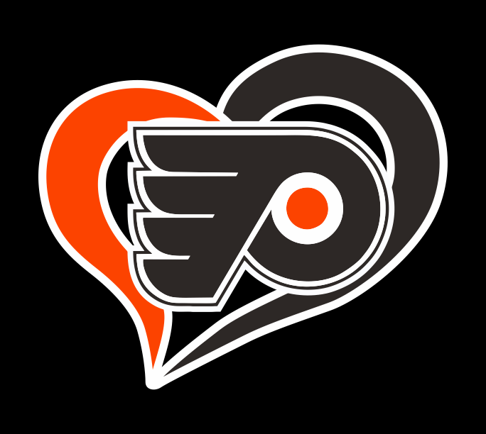 Philadelphia Flyers Heart Logo iron on paper